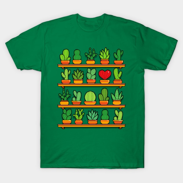 Love Yourself Cactus Heart T-Shirt by Tobe_Fonseca